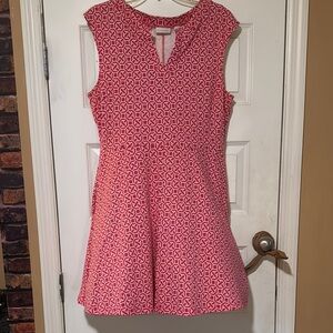 New York & Company Pink Geometric Mini Dress